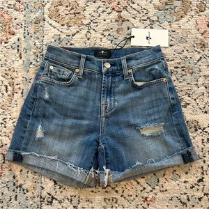 7 For All Mankind Rolled Hem Denim Shorts | 24